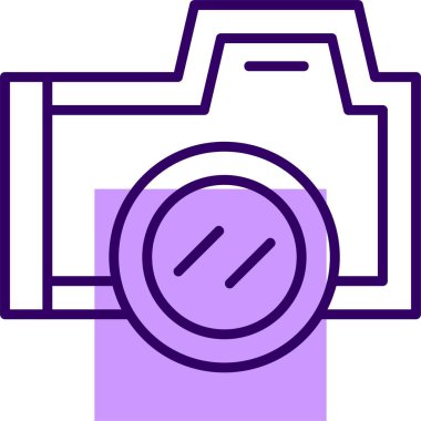 Kamera. Web simgesi basit illüstrasyon