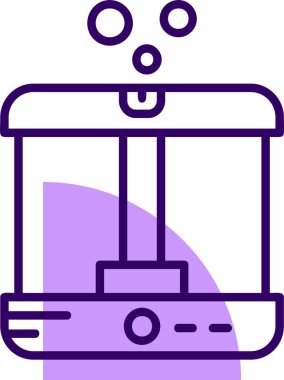 Nemlendirici. Web simgesi basit illüstrasyon