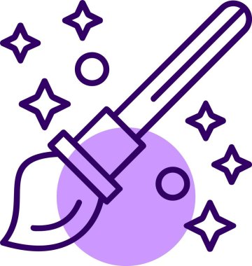 Boya fırçası. Web simgesi basit illüstrasyon