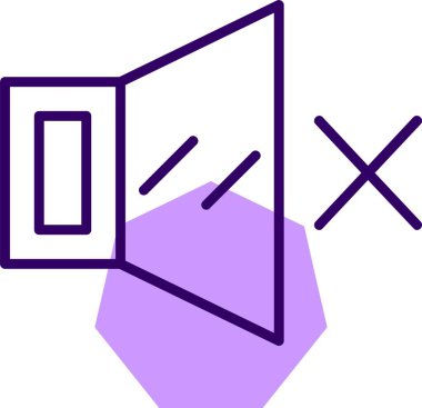 Dilsiz ağ simgesi, basit vektör illüstrasyonu