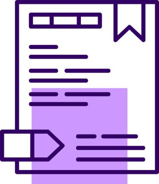 Kanonik URL web simgesi, basit vektör illüstrasyonu