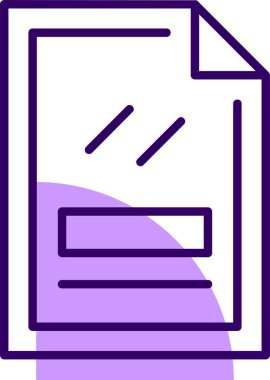 dosya web simgesi, basit vektör illüstrasyonu