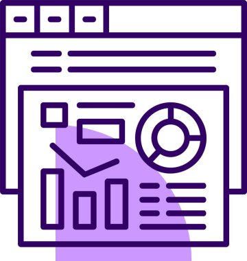 Metrik web simgesi, basit vektör illüstrasyonu