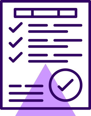 Hedef tamamlama web simgesi, basit vektör illüstrasyonu