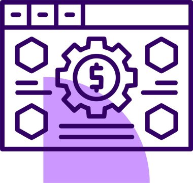 Teklif yönetimi web simgesi, basit vektör illüstrasyonu