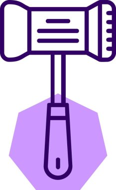 Tenderizer ağ simgesi, basit vektör illüstrasyonu