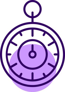 Zamanlayıcı web simgesi, basit vektör illüstrasyonu