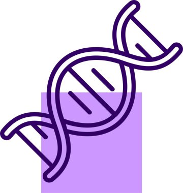 Genes web simgesi, basit vektör illüstrasyonu