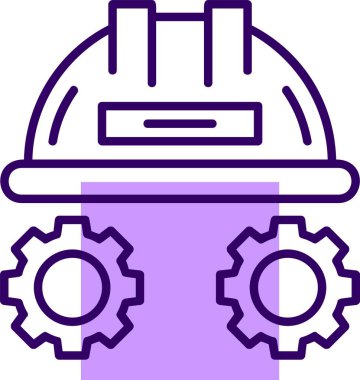 İş web simgesinde güvenlik, basit vektör illüstrasyonu