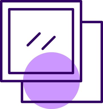 Web simgesini kopyala, basit vektör illüstrasyonu