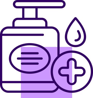 Dezenfektan. Web simgesi basit illüstrasyon