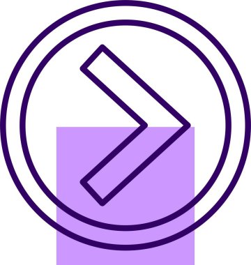 Sembol İleri Ağ simgesi, basit vektör illüstrasyonu