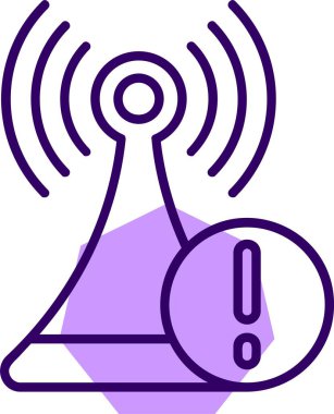 Bağlantı kaybedilmiş web simgesi, basit vektör illüstrasyonu