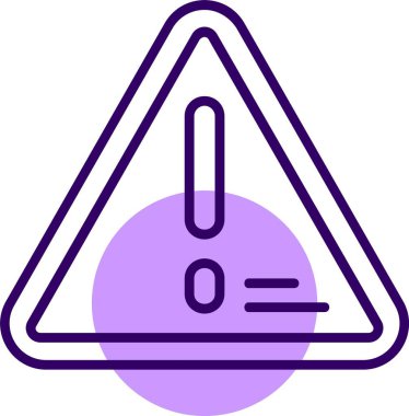 uyarı ünlem simgesi. dış hat üçgen ünlem vektör renk düz izole 