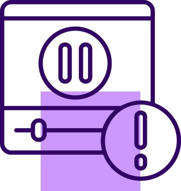 Simge vektör resimlemesini duraklat