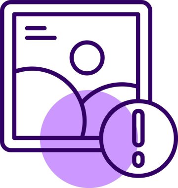 Fotoğraf web simgesi, basit vektör illüstrasyonu