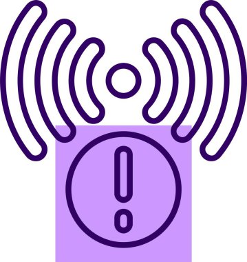  Sinyal kuvvet simgesi, basit vektör illüstrasyonu