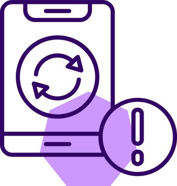 akıllı telefon simgesi, vektör illüstrasyonu basit tasarım