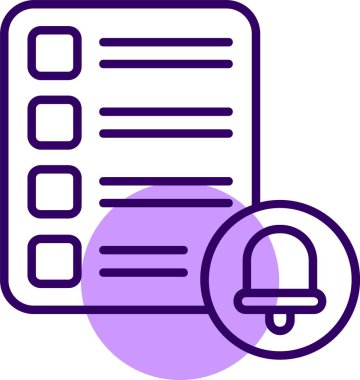 Görev web simgesi, basit vektör illüstrasyonu 