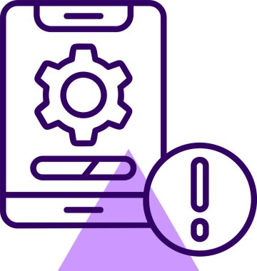 akıllı telefon simgesi, vektör illüstrasyonu basit tasarım