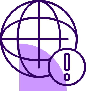 Dünya web simgesinin vektör illüstrasyonu