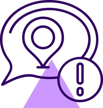 harita işaretçisi düz ikon vektör çizimi 