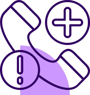 Acil vektör sohbet düz simgesi