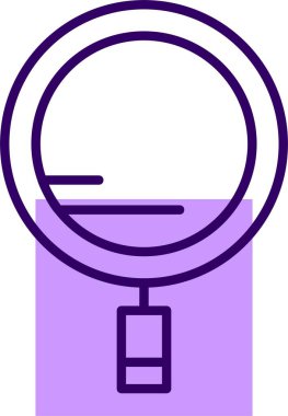 Büyütme cam simgesi vektör illüstrasyonu