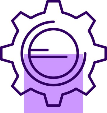 dişli simgesi, vektör illüstrasyonu basit tasarım