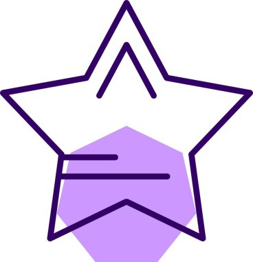 Kişisel proje için vektör yıldız simgesi 