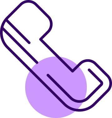 Telefonunuz var. Web simgesi basit illüstrasyon 