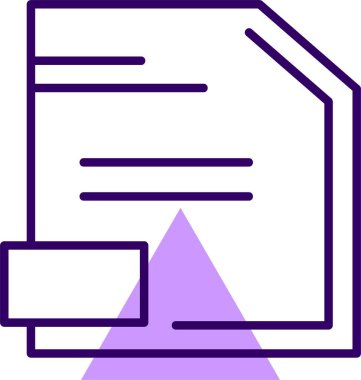 dosya belgesi vektör illüstrasyonu