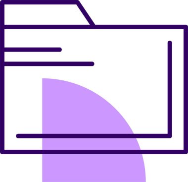 Dizin düz vektör resimleme simgesi 