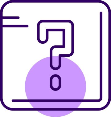 Soru işareti simgesi, basit vektör illüstrasyonu