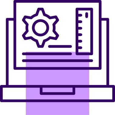 Uygulama Geliştirme web simgesi, basit vektör illüstrasyonu