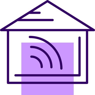 Ev otomasyonu web simgesi, basit vektör illüstrasyonu