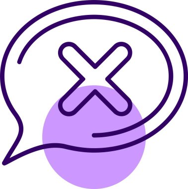 Çapraz ağ simgesi, basit vektör illüstrasyonu