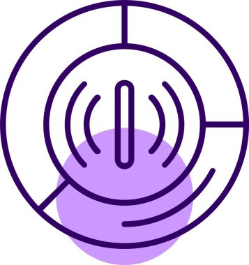 Veri kullanımı web simgesi, basit vektör illüstrasyonu