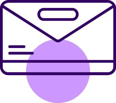 e- posta web simgesi, basit vektör illüstrasyonu