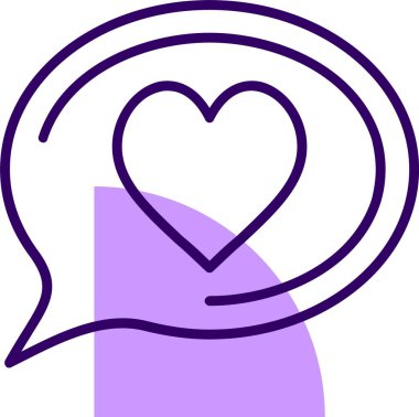 kalp ağı simgesi, basit vektör illüstrasyonu