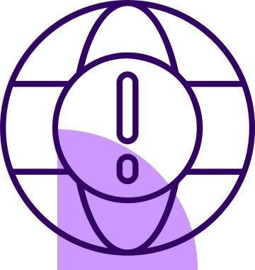 İnternet Hata web simgesi, basit vektör illüstrasyonu