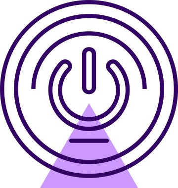 Güç Ağı simgesi, basit vektör illüstrasyonu