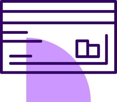 Kredi kartı web simgesi, basit vektör illüstrasyonu