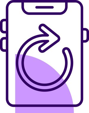 Web simgesi döndür, basit vektör illüstrasyonu