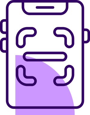 akıllı telefon simgesi, vektör illüstrasyonu basit tasarım