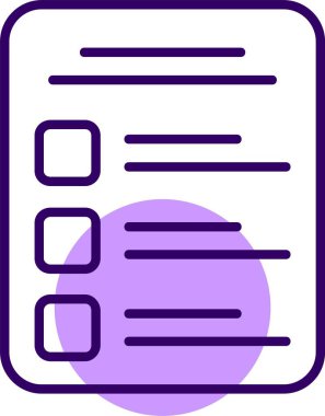  Görev Listesi web simgesi vektör illüstrasyonu