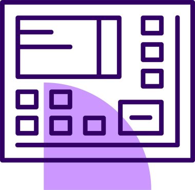 atm makine simgesi vektör illüstrasyonu 