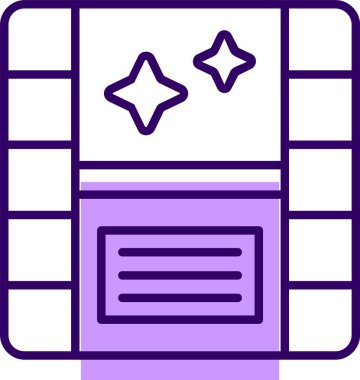 Kamera rulosu web simgesi tasarımı, vektör illüstrasyonu