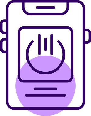 Uygulama simgesi çalıştırılıyor, vektör illüstrasyonu