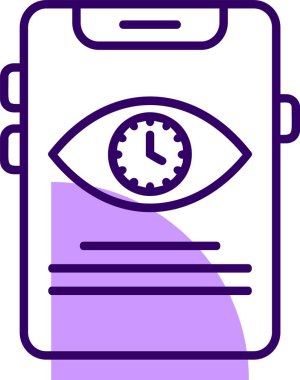 akıllı telefon simgesi, vektör illüstrasyonu basit tasarım